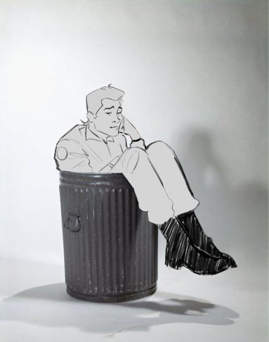 Venkman, in the trash